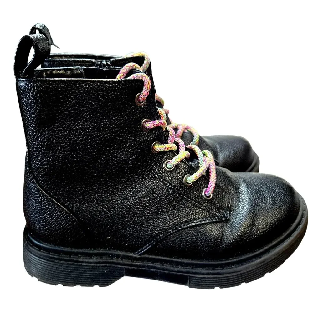 OshKosh + More Gir'l Size 1 1.5 Ankle Combat Boots Shoes Bulk Lot of 4  1 1/2